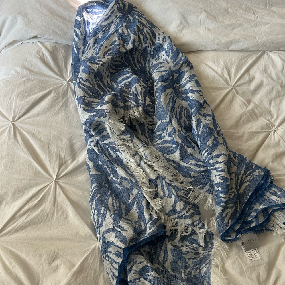 Yves Delorme Linen Throw Blanket